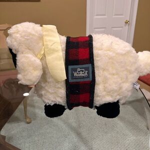 Woolrich Sheep Plush 20" Chrisha Playful Plush Ribbon Bell  Vintage